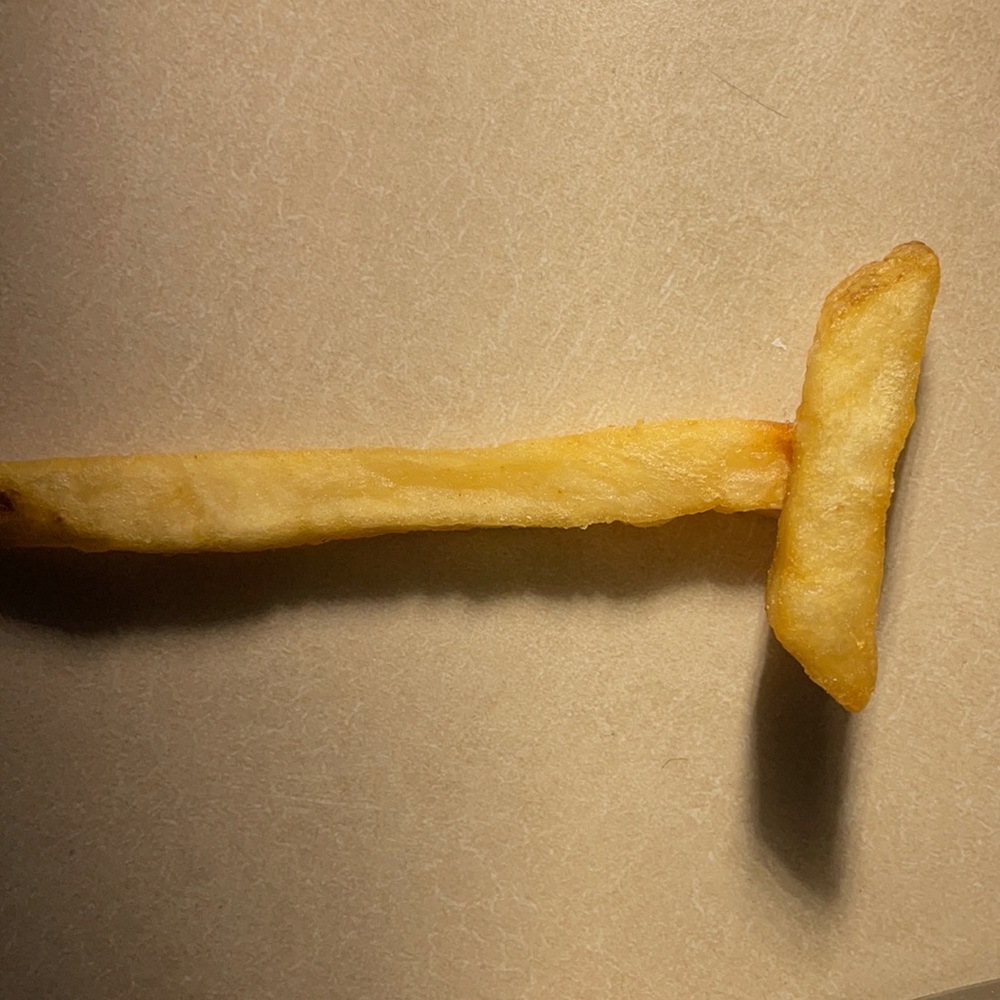One of a kind natural occurring T shaped fry